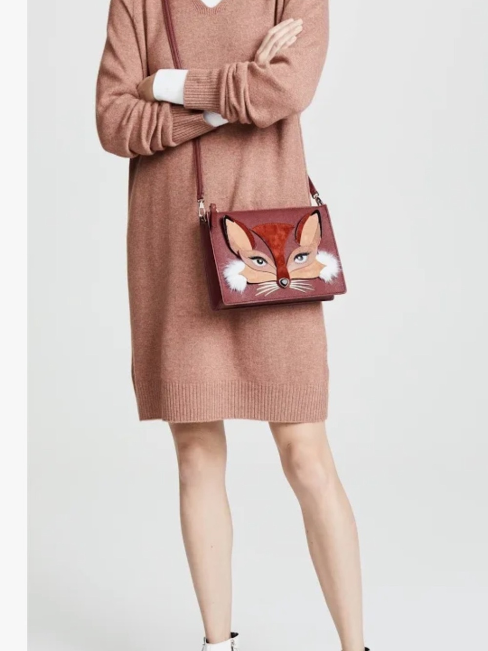 Kate Spade New York So Foxy Crossbody Bag in Burgundy